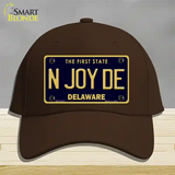 N Joy De Delaware Novelty License Plate Hat Cotton / Dark Brown