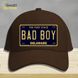 Bad Boy Delaware Novelty License Plate Hat Cotton / Dark Brown