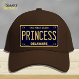 Princess Delaware Novelty License Plate Hat Cotton / Dark Brown