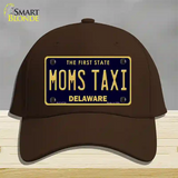 Moms Taxi Delaware Novelty License Plate Hat Cotton / Dark Brown