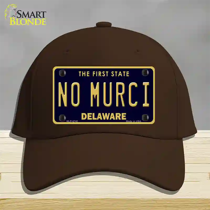 No Murci Delaware Novelty License Plate Hat Cotton / Dark Brown