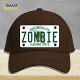 Zombie Florida Novelty License Plate Hat Cotton / Dark Brown