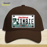 Zombie Louisiana Novelty License Plate Hat Cotton / Dark Brown