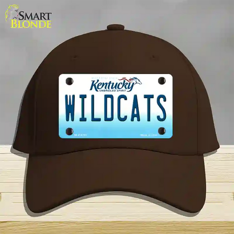 Wildcats Kentucky Novelty License Plate Hat Cotton / Dark Brown