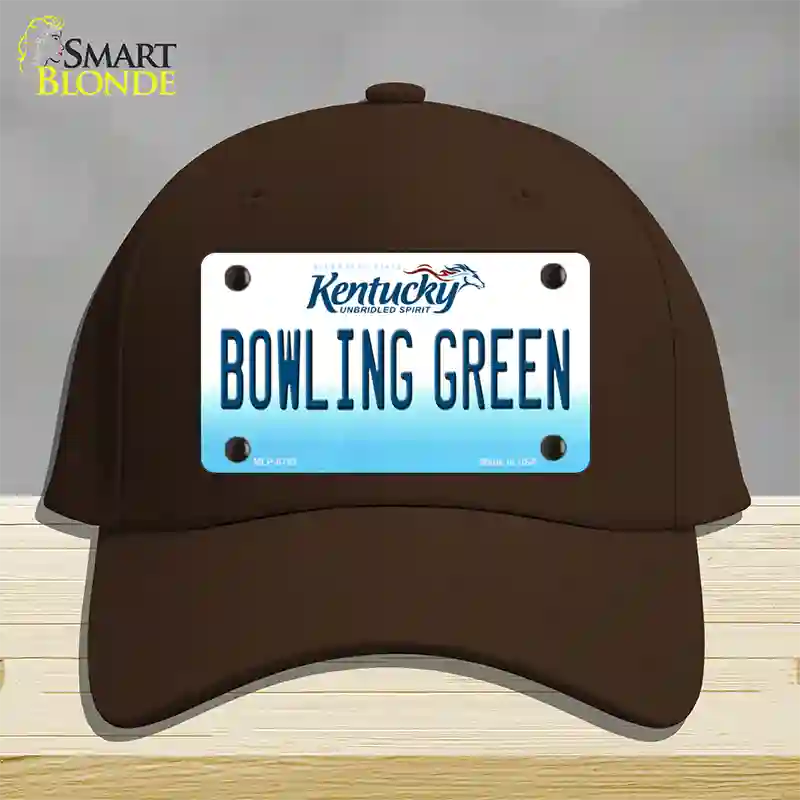 Bowling Green Kentucky Novelty License Plate Hat Cotton / Dark Brown