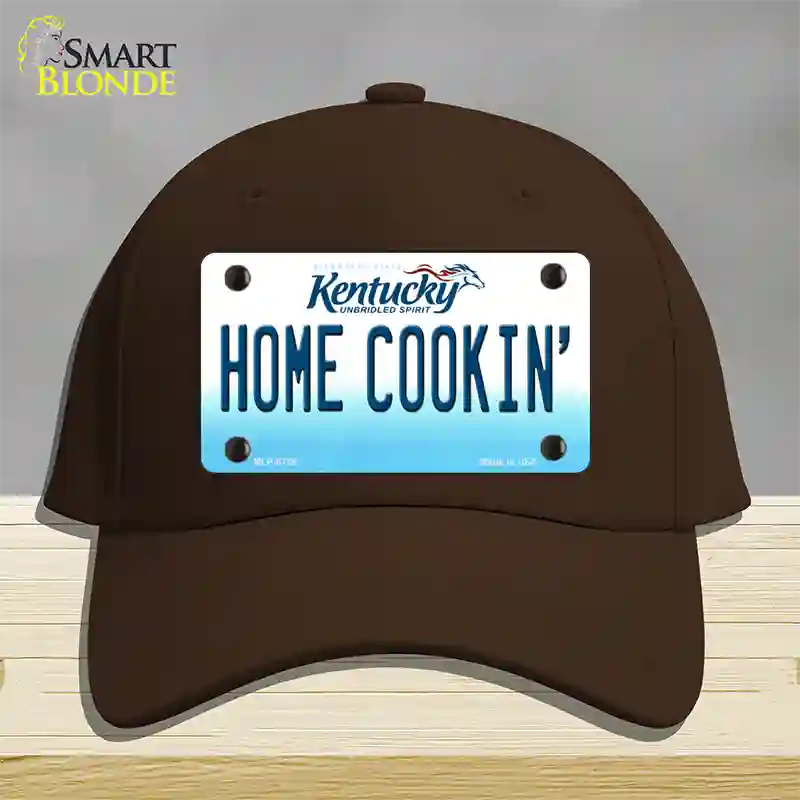 Home Cookin Kentucky Novelty License Plate Hat Cotton / Dark Brown