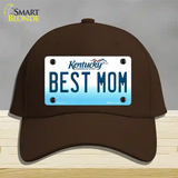 Best Mom Kentucky Novelty License Plate Hat Cotton / Dark Brown