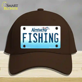 Fishing Kentucky Novelty License Plate Hat Cotton / Dark Brown