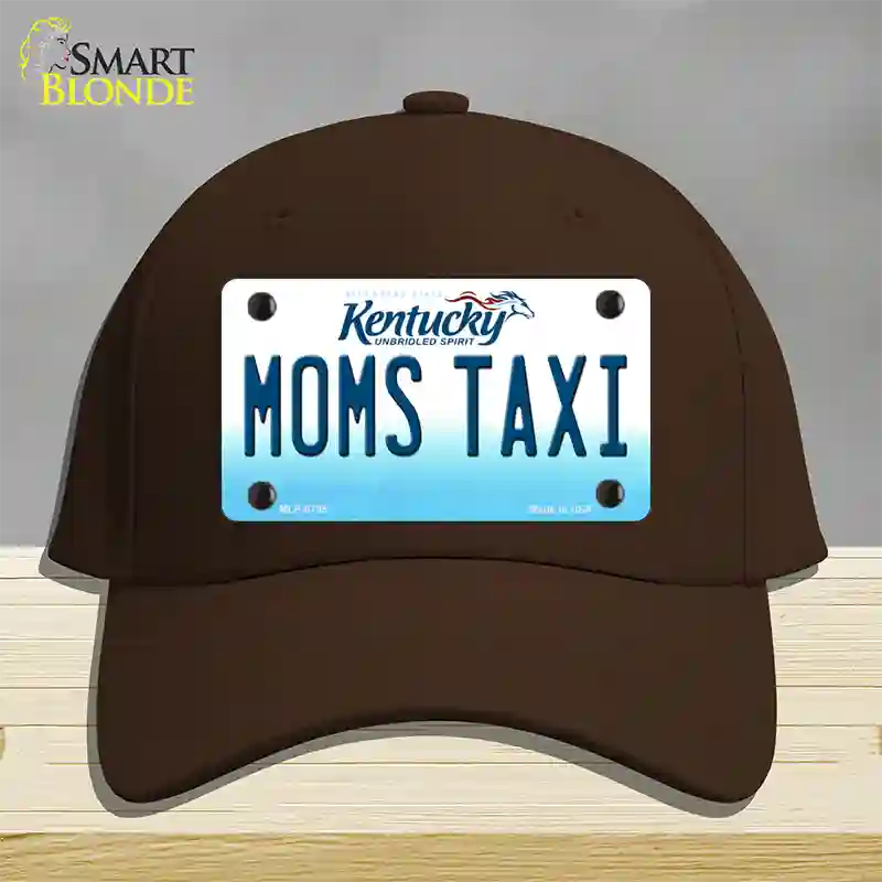 Moms Taxi Kentucky Novelty License Plate Hat Cotton / Dark Brown