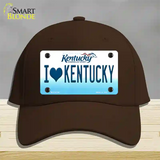 I Love Kentucky Novelty License Plate Hat Cotton / Dark Brown