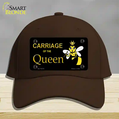 Carriage Of Queen Bee Novelty License Plate Hat Cotton / Dark Brown