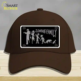 Zombie Family Black Novelty License Plate Hat Cotton / Dark Brown