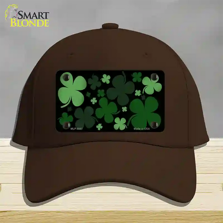 Clovers Novelty License Plate Hat Cotton / Dark Brown