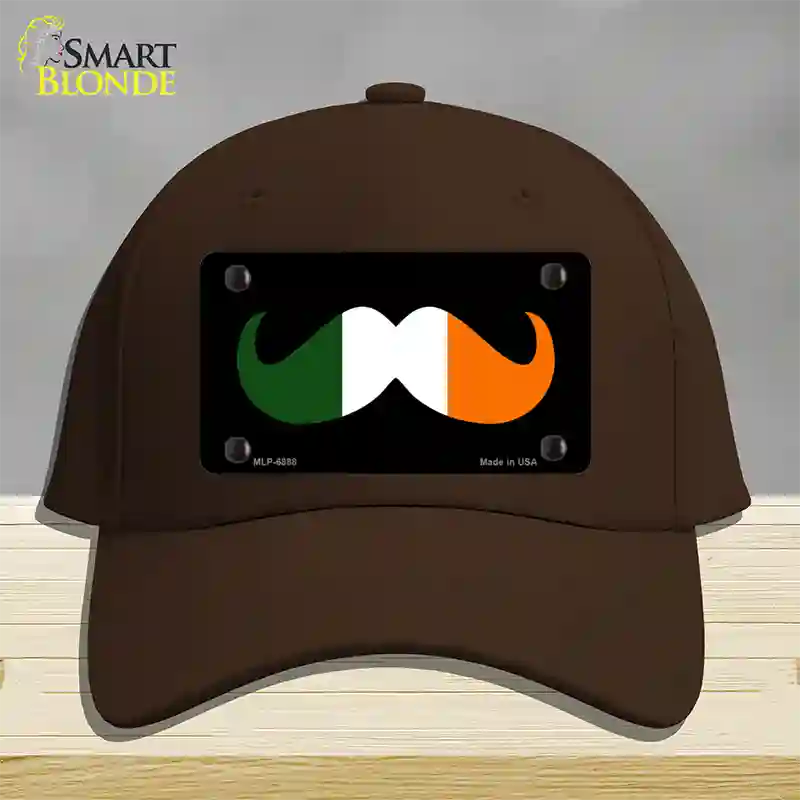 Irish Mustache Novelty License Plate Hat Cotton / Dark Brown