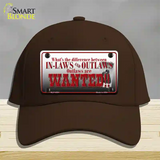 In-laws And Outlaws Novelty License Plate Hat Cotton / Dark Brown