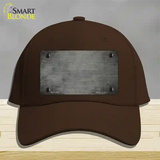 Gray Oil Rubbed Solid Novelty License Plate Hat Cotton / Dark Brown