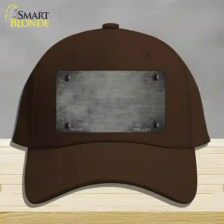 Gray Oil Rubbed Solid Novelty License Plate Hat Cotton / Dark Brown