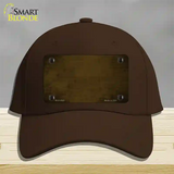 Brown Oil Rubbed Solid Novelty License Plate Hat Cotton / Dark Brown