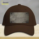 Tan Oil Rubbed Solid Novelty License Plate Hat Cotton / Dark Brown