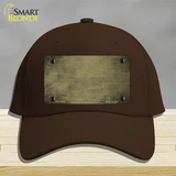 Gold Oil Rubbed Solid Novelty License Plate Hat Cotton / Dark Brown