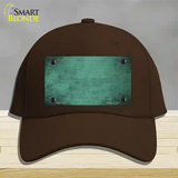 Mint Oil Rubbed Solid Novelty License Plate Hat Cotton / Dark Brown