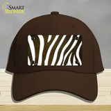 Brown White Zebra Oil Rubbed Novelty License Plate Hat Cotton / Dark Brown