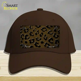 Brown Black Cheetah Oil Rubbed Novelty License Plate Hat Cotton / Dark Brown