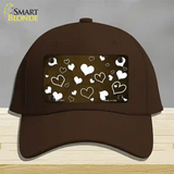 Brown White Love Oil Rubbed Novelty License Plate Hat Cotton / Dark Brown