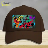 Mint Splatter Oil Rubbed Novelty License Plate Hat Cotton / Dark Brown