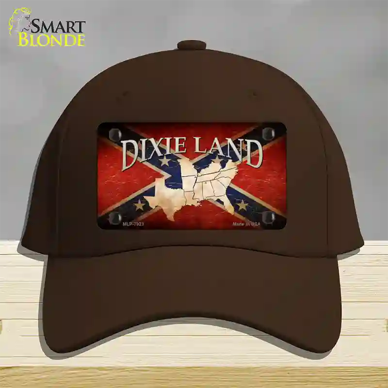 Dixie Land Novelty License Plate Hat Cotton / Dark Brown