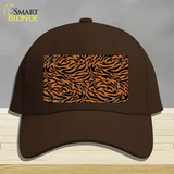 Tiger Print Novelty License Plate Hat Cotton / Dark Brown