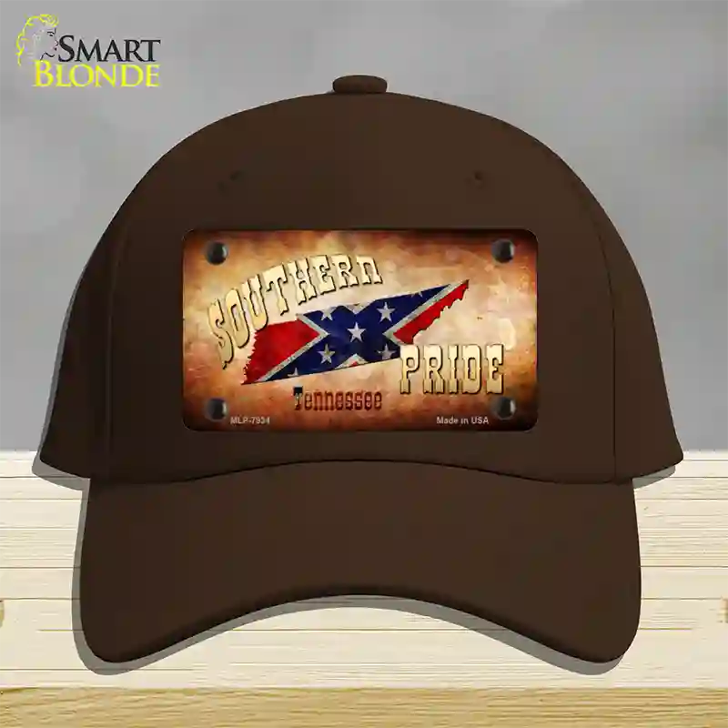 Southern Pride Tennessee Novelty License Plate Hat Cotton / Dark Brown