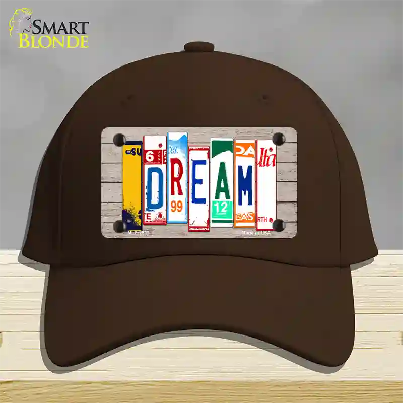 Dream Wood License Plate Art Novelty License Plate Hat Cotton / Dark Brown