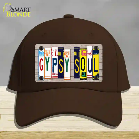 Gypsy Soul Wood License Plate Art Novelty License Plate Hat Cotton / Dark Brown