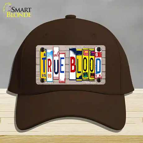 True Blood Wood License Plate Art Novelty License Plate Hat Cotton / Dark Brown