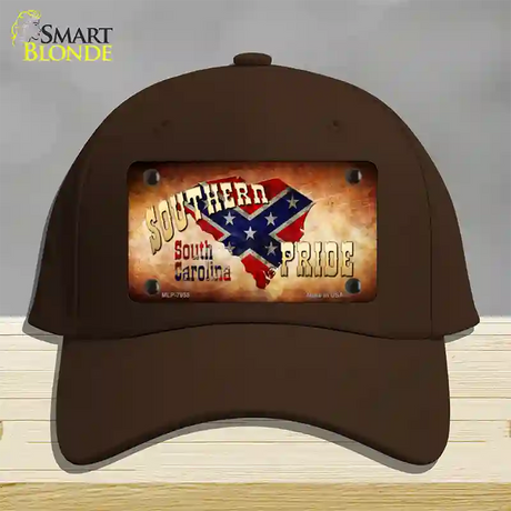 Southern Pride South Carolina Novelty License Plate Hat Cotton / Dark Brown