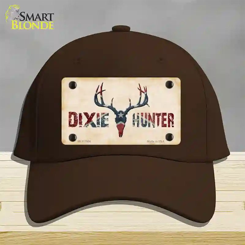 Dixie Hunter Novelty License Plate Hat Cotton / Dark Brown