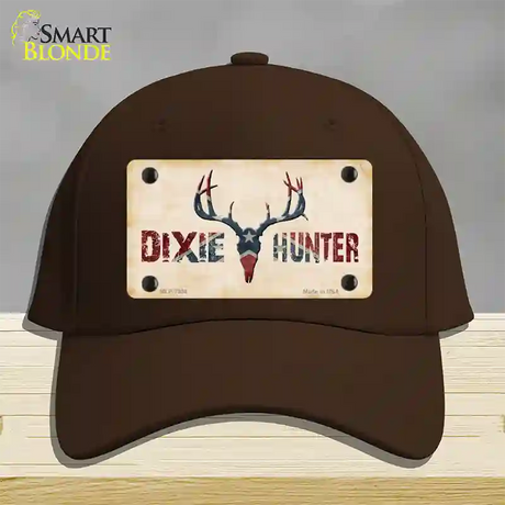 Dixie Hunter Novelty License Plate Hat Cotton / Dark Brown