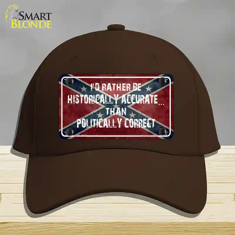 Historically Accurate Novelty License Plate Hat Cotton / Dark Brown