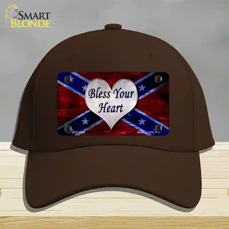 Bless Your Heart Novelty License Plate Hat Cotton / Dark Brown