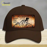 OCD Diagnosed Novelty License Plate Hat Cotton / Dark Brown