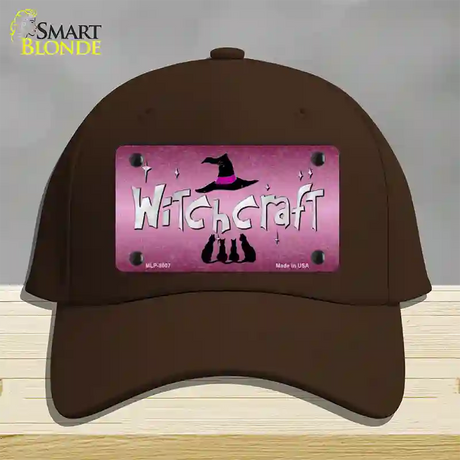 Witchcraft Novelty License Plate Hat Cotton / Dark Brown