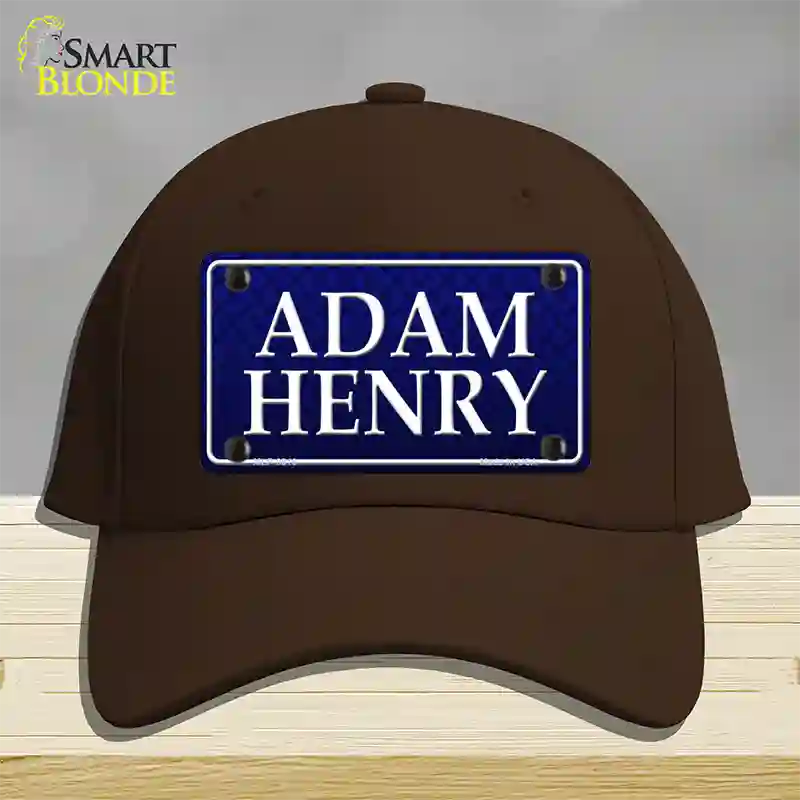 Adam Henry Novelty License Plate Hat Cotton / Dark Brown