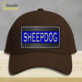 Sheepdog Thin Blue Line Novelty License Plate Hat Cotton / Dark Brown