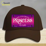 My Favorite Princess Is Me Novelty License Plate Hat Cotton / Dark Brown