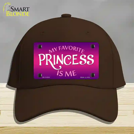 My Favorite Princess Is Me Novelty License Plate Hat Cotton / Dark Brown