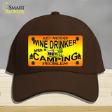 Just Another Wine Drinker Novelty License Plate Hat Cotton / Dark Brown