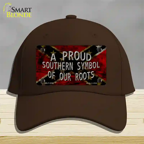 Symbol Of Our Roots Novelty License Plate Hat Cotton / Dark Brown