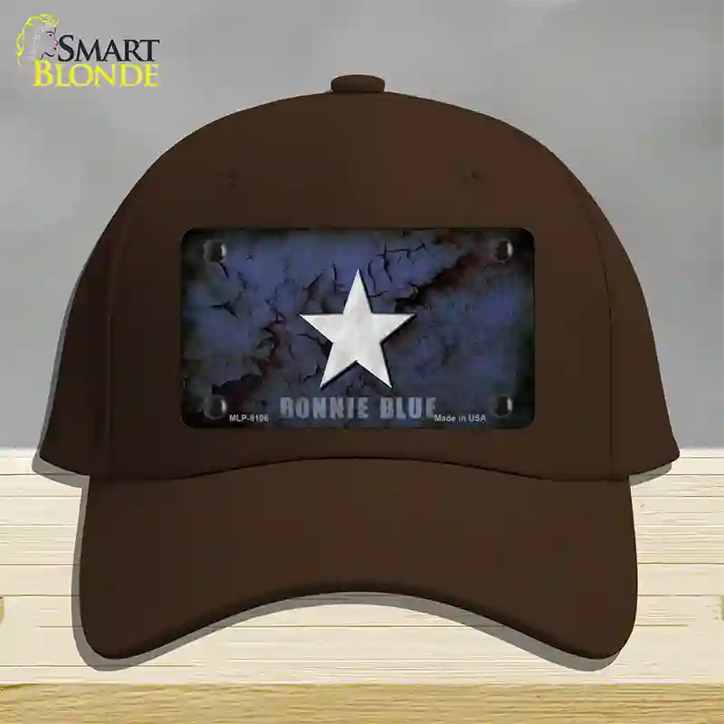 Bonnie Blue Star Novelty License Plate Hat Cotton / Dark Brown