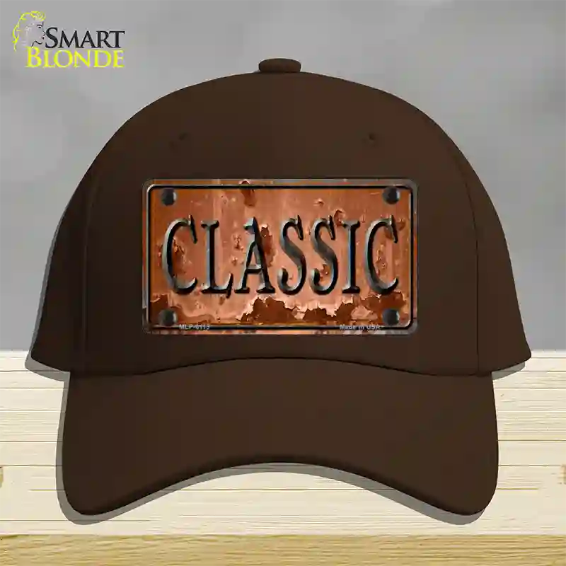 Classic Novelty License Plate Hat Cotton / Dark Brown